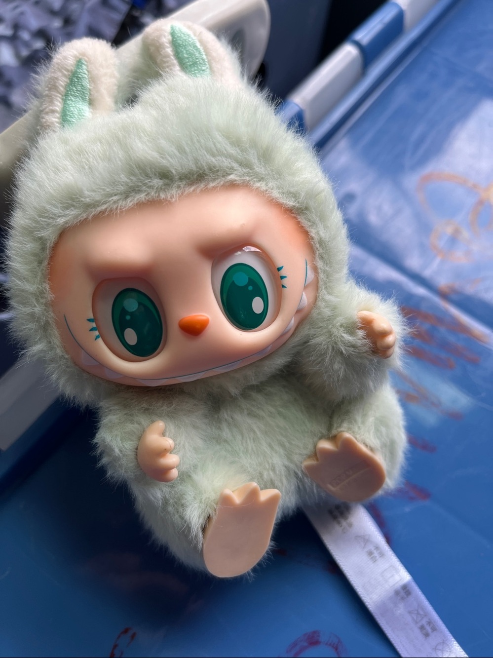 Plush Mint Green Small Pet Toy - Cute Monster Plush